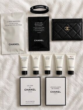 Chanel Beauté VIP Bundle Card Holder | Hair Tie | Skincare | Perfume |NWT